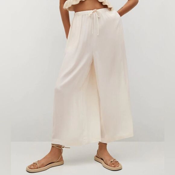 Mango Culottes Fluid Pants New - Picture 4 of 8